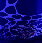 Glow-in-the-dark tapestry hire pack for clubs and venues