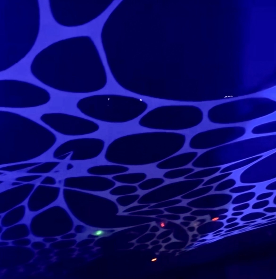 Glow-in-the-dark tapestry hire pack for clubs and venues