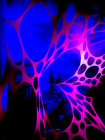 UV glow tapestry hire for dancefloors and venues