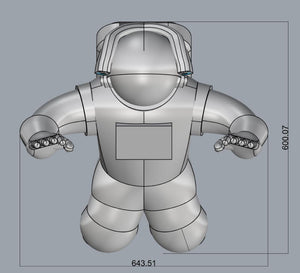6m Hanging Inflatable Astronaut – Giant White Space Prop for Events & Festivals