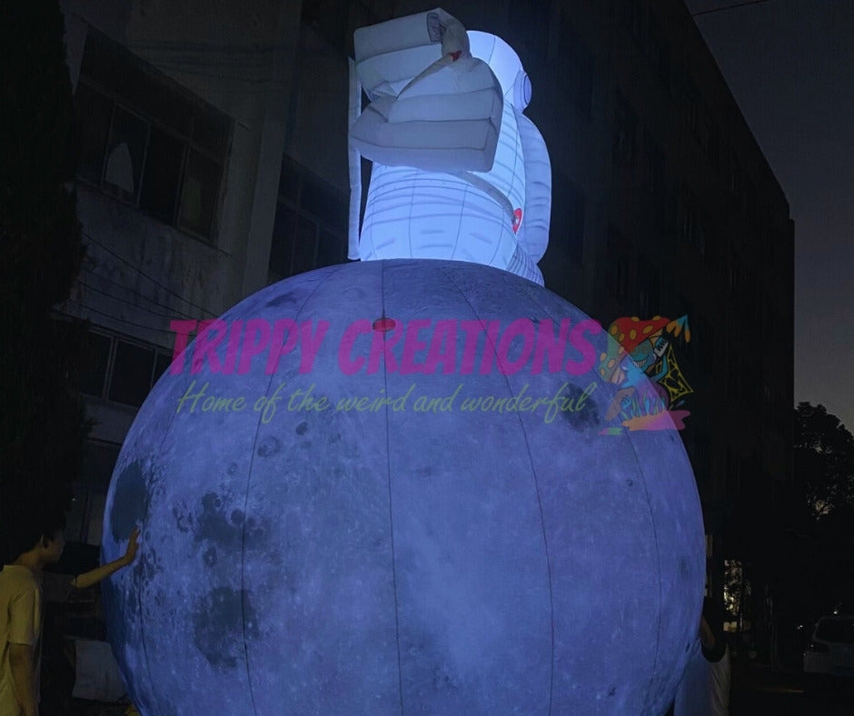 inflatable astronaut moon prop for educational events