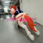 LED walking unicorn parade inflatable creating interactive entertainment at family events.