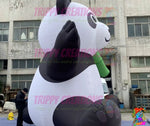 inflatable panda jungle themed party decor light up event prop