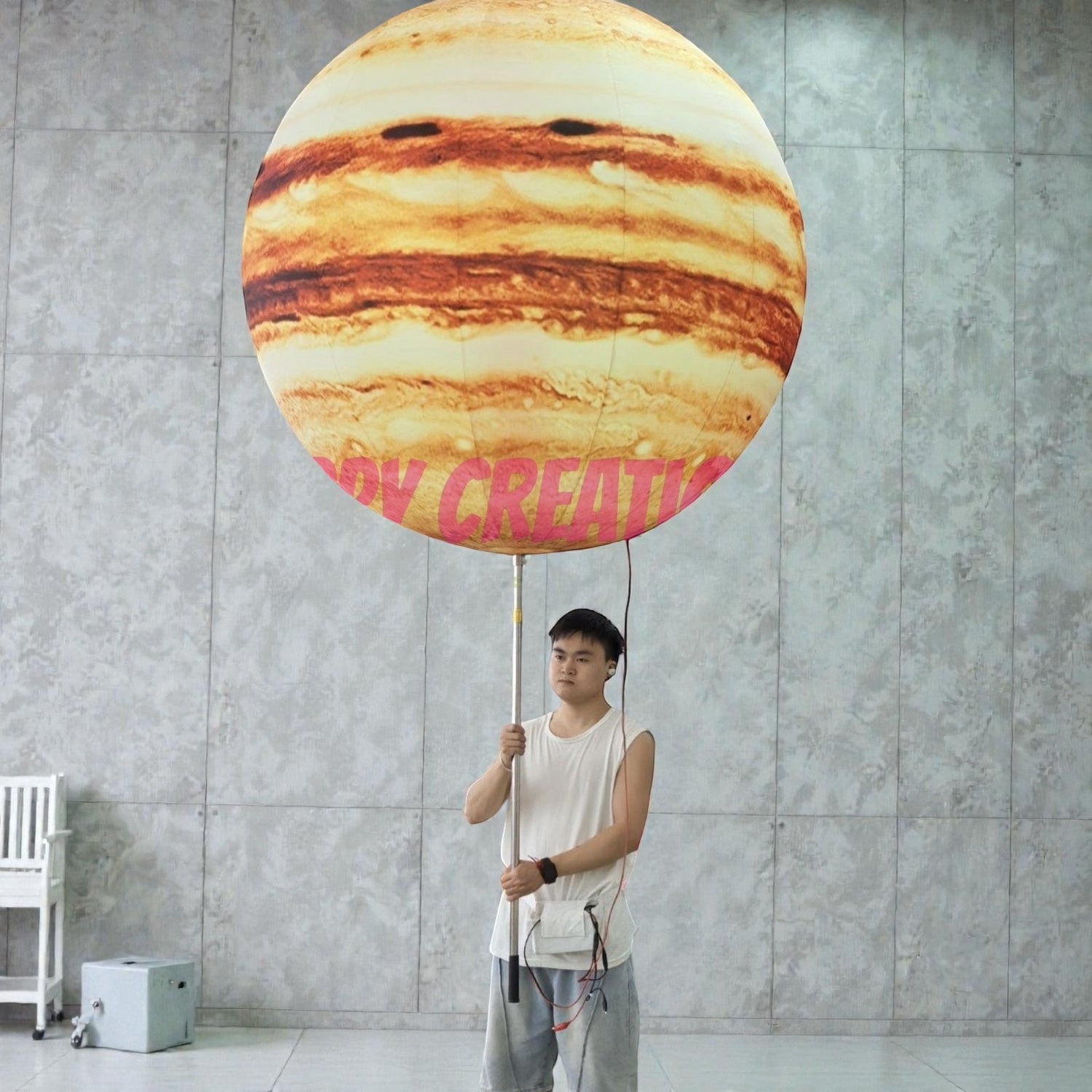 Battery Powered Inflatable Planet Prop for Festivals, Parades & Outdoor Events
