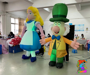 Enchanting Alice in Wonderland-themed inflatables for celebrations
