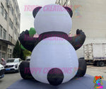 large inflatable panda decoration for event hire and party styling