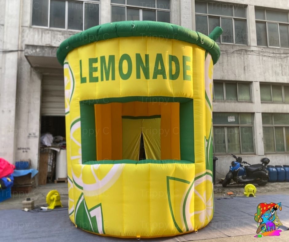 Inflatable lemonade stand prop for trade shows and events