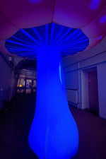 Durable oxford fabric inflatable mushroom with sandbags and ropes