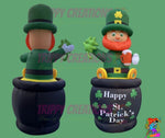 giant st patricks day inflatables used for pub party venue styling