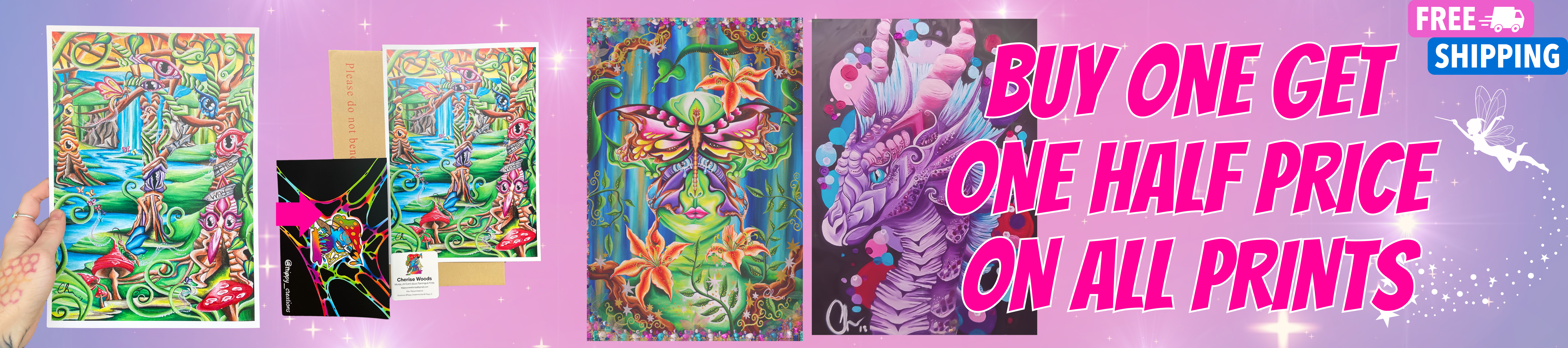 buy one get one half price on all mythical fantasy art prints