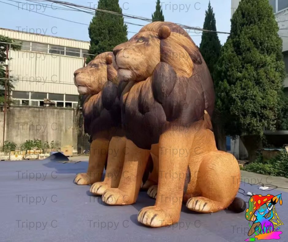 Giant inflatable lion decoration for festivals and parties