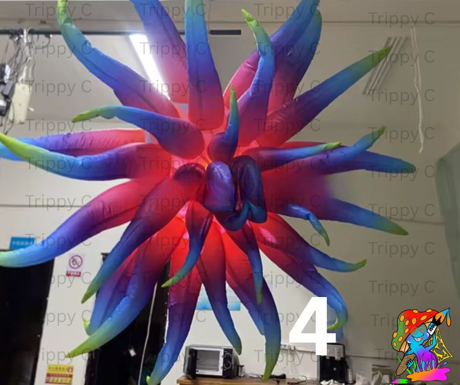 Coral reef inspired inflatable decoration for under the sea events