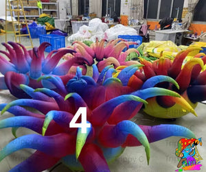 Giant coral reef inflatable prop for immersive party décor