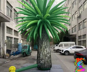 Realistic inflatable palm tree for outdoor festivals