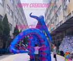psychedelic inflatable tentacle decoration for festivals and nightclub events