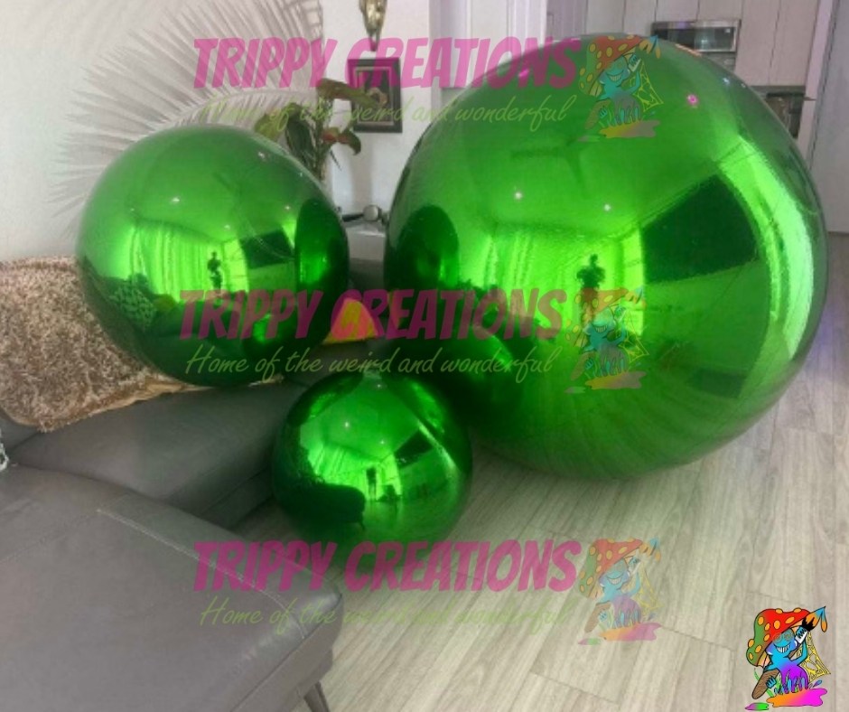 hanging inflatable mirror ball decoration for weddings and event venues