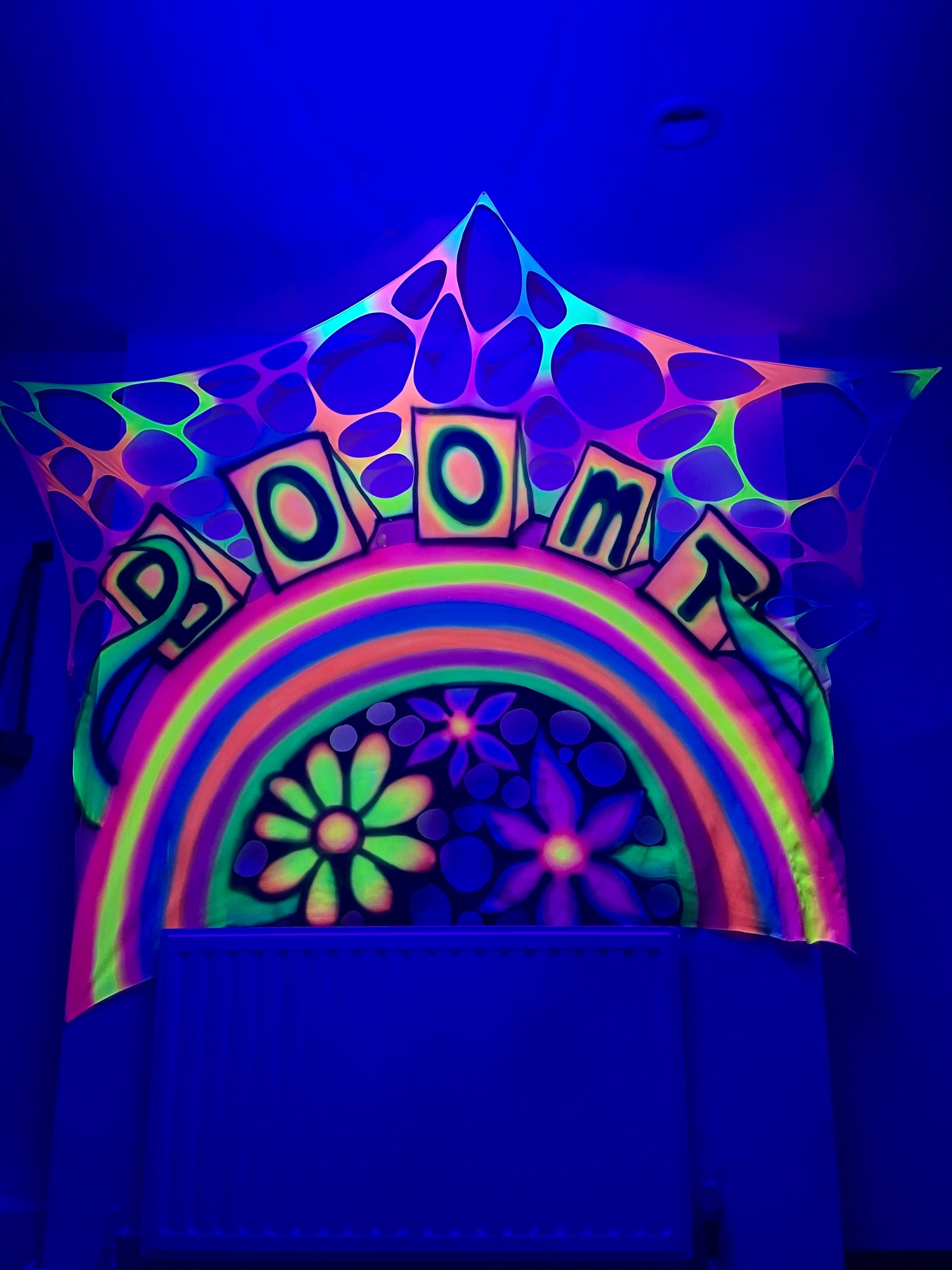 custom UV decorations. Personalise your own name on our UV stretchy wall hangings