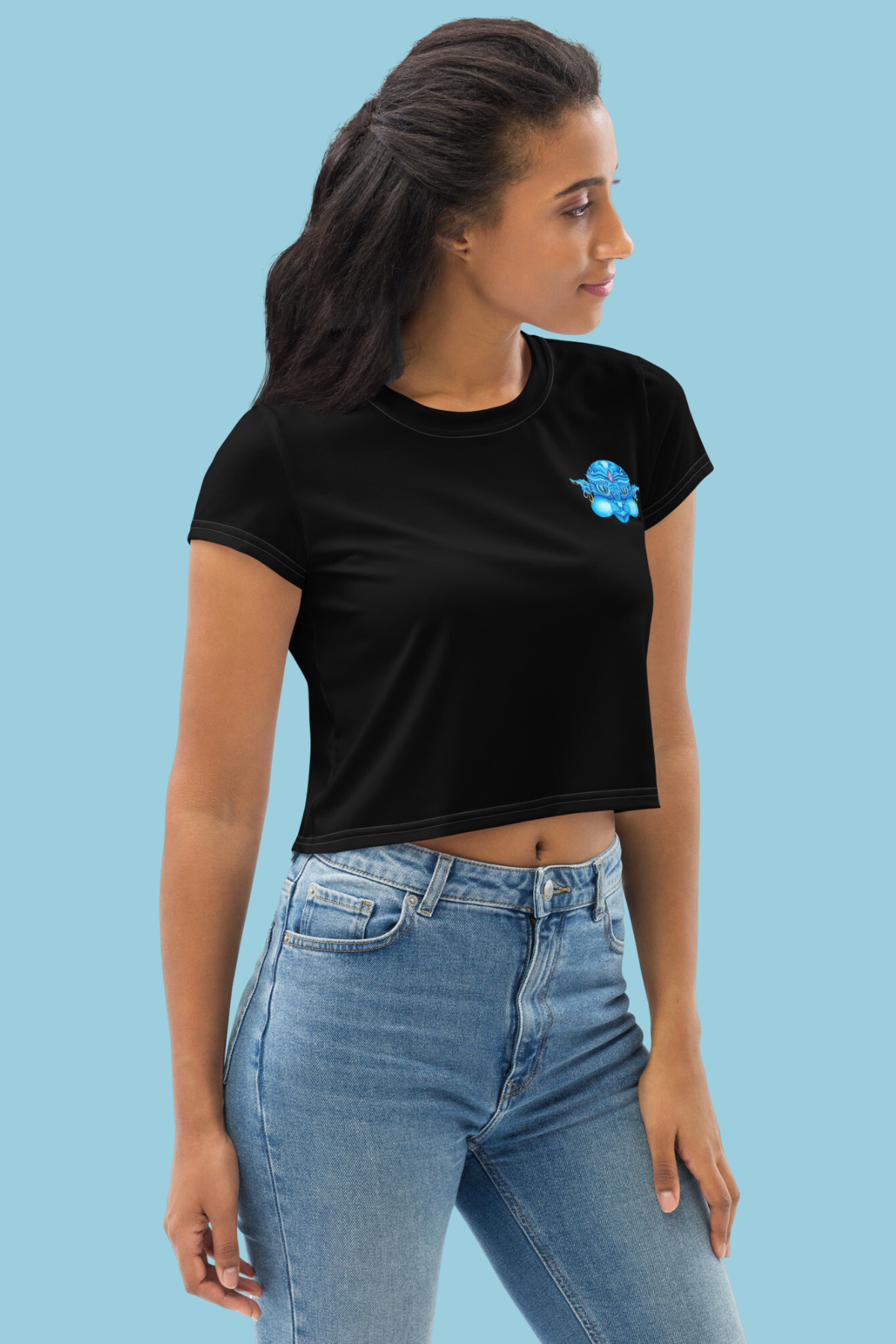 Magical Genie Print Crop Tee