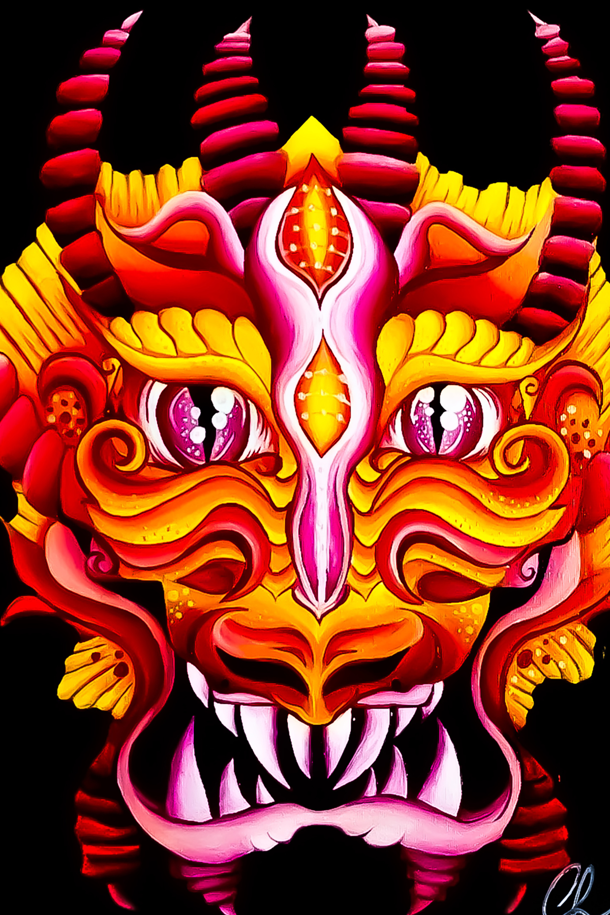 The Friendly Fire Dragon Print