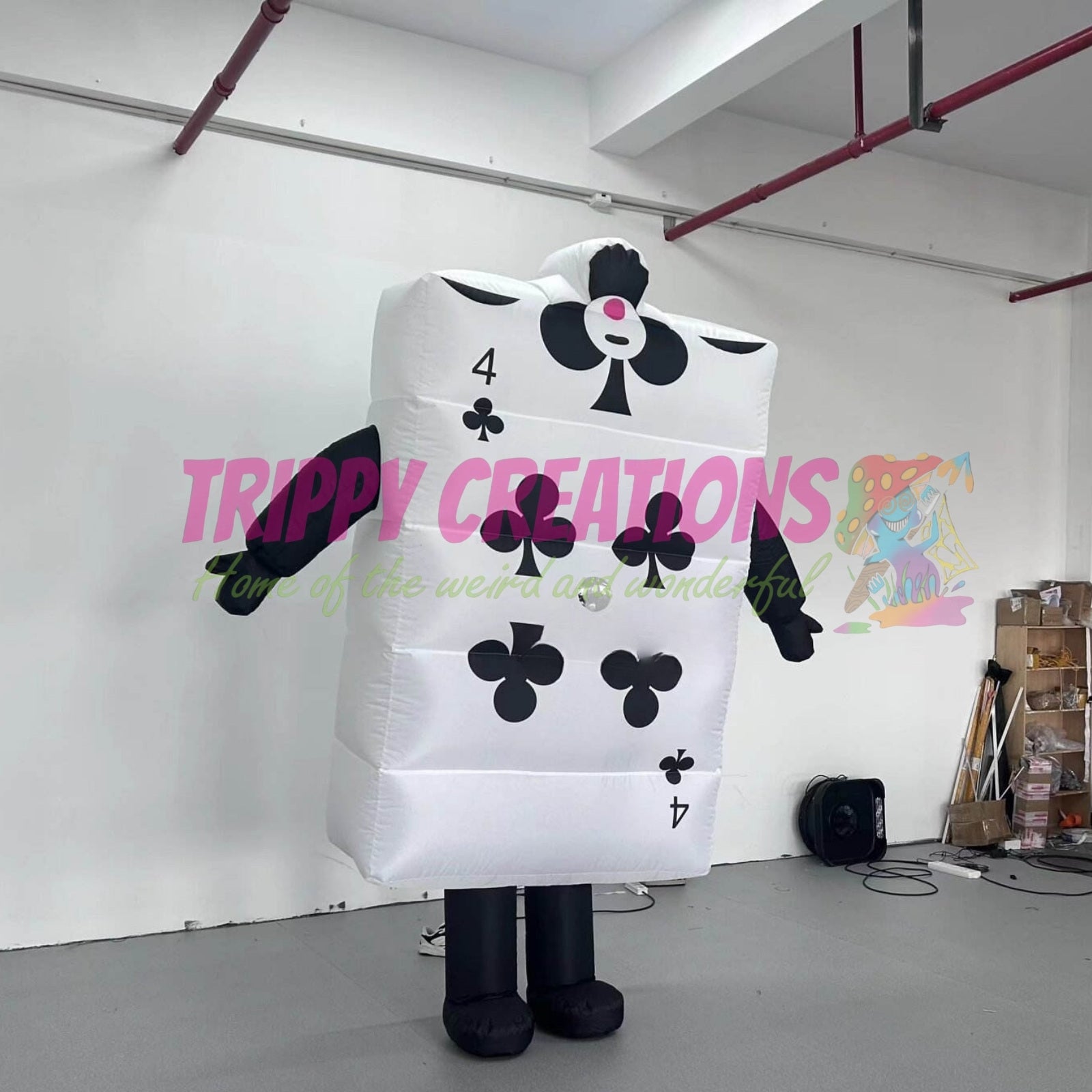 Professional inflatable walking playing cards designed for event agencies, performers, shopping centres and live attractions