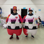 1.3m walking inflatable football costume for sports events and brand activations.