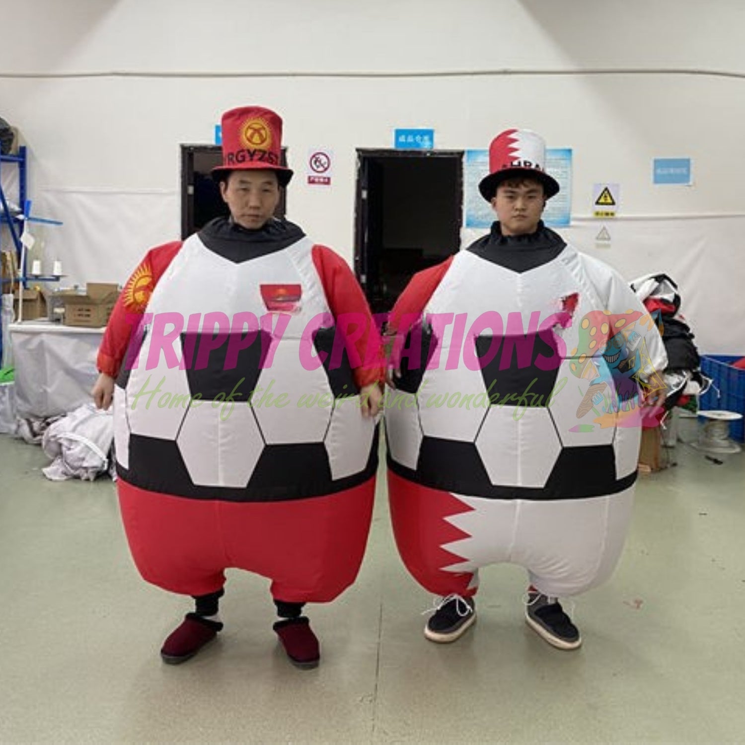1.3m walking inflatable football costume for sports events and brand activations.