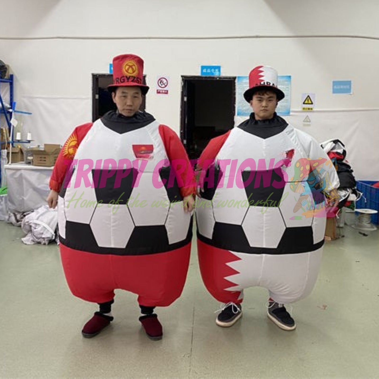 1.3m walking inflatable football costume for sports events and brand activations.