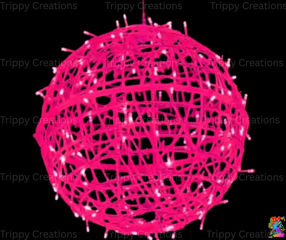 Waterproof LED orb lights hanging at different heights in a sensory room