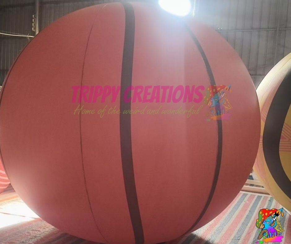 Waterproof PVC inflatable basketball decoration for indoor outdoor events