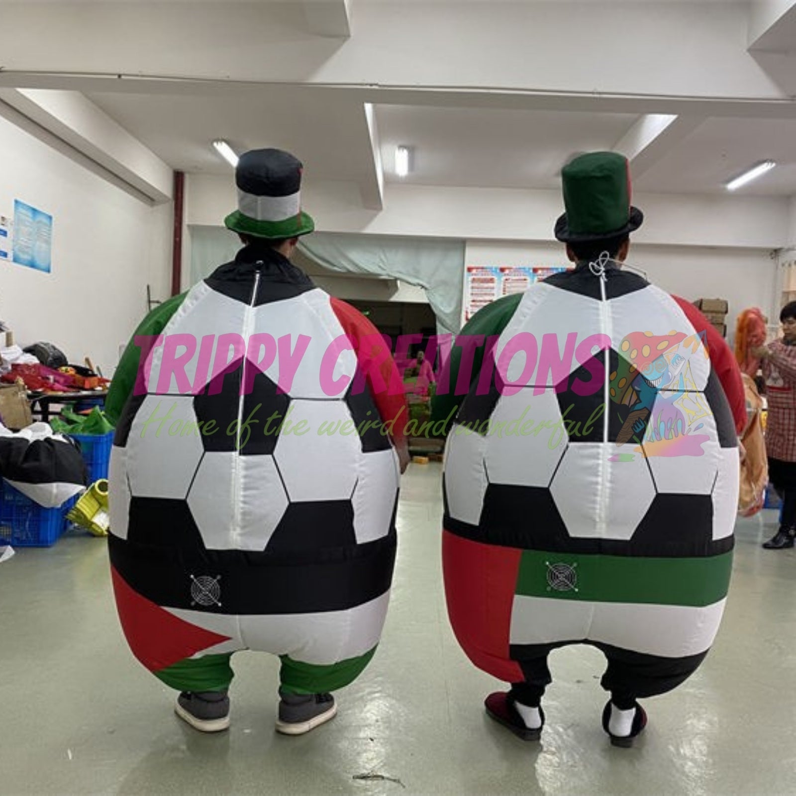 Walking football inflatable designed for World Cup events and sports campaigns.