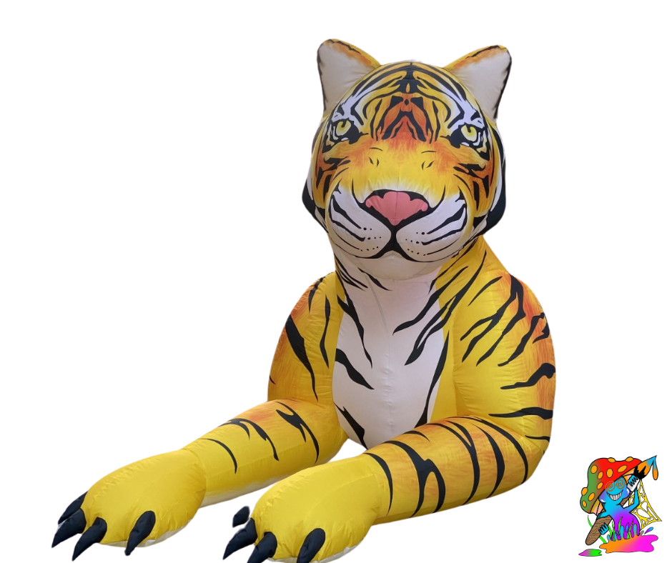 festival sized tiger decoration. inflatable decor 