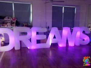 Custom LED Inflatable Letters – Personalised Event & Party Decorations (1.2m)
