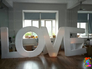 Custom LED Inflatable Letters – Personalised Event & Party Decorations (1.2m)