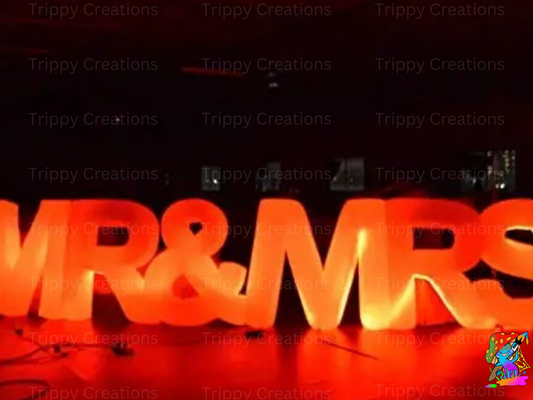 Custom LED Inflatable Letters – Personalised Event & Party Decorations (1.2m)