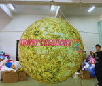 inflatable planets for sci fi themed event styling