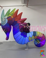 inflatable outdoor seahorse costume