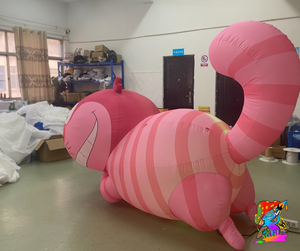 large inflatable chesire cat for alice in wonderland parties