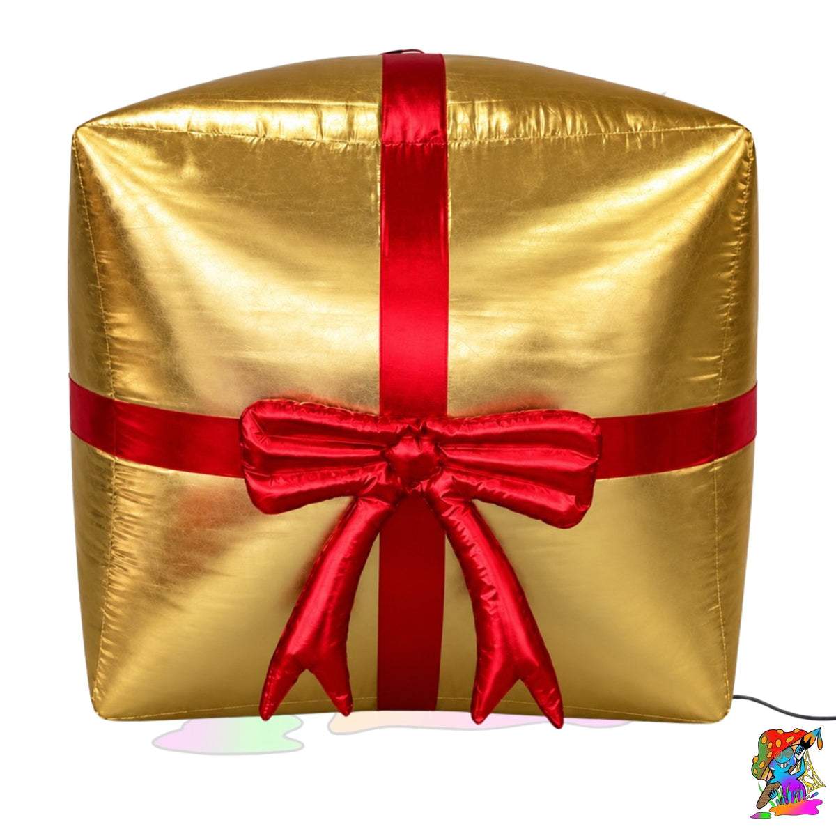 shiny inflatable present for christmas events