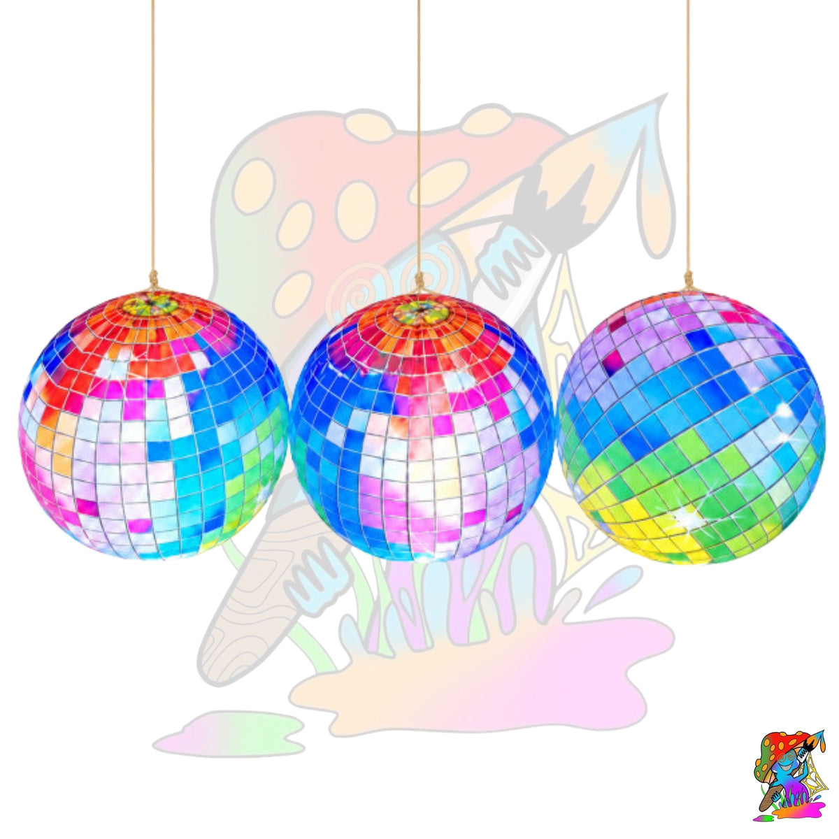 hanging colour changing disco ball event props
