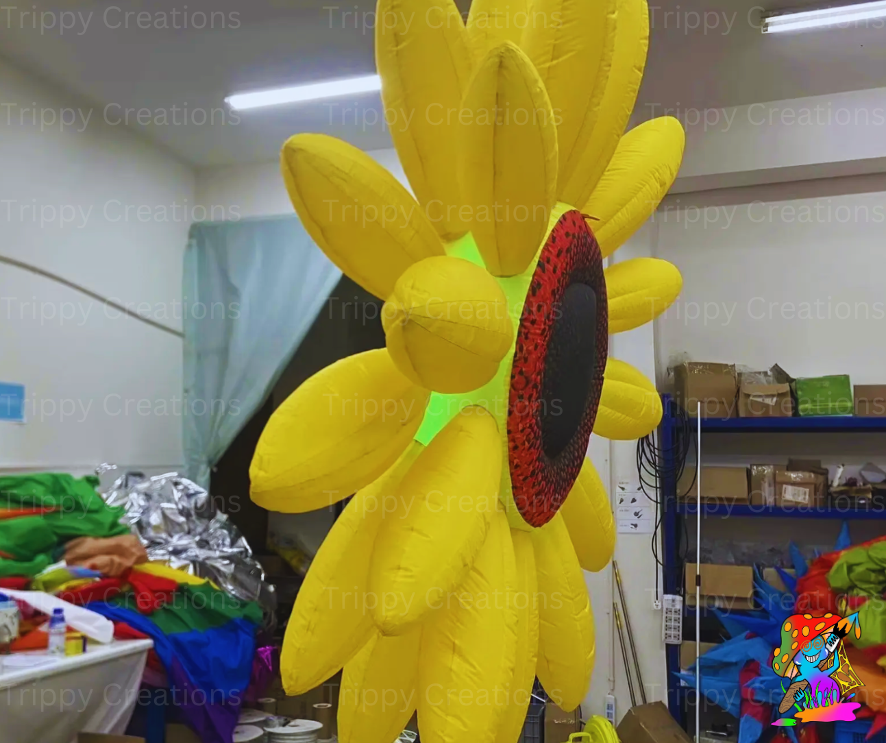 inflatable flower prop for event styling and stage displays

