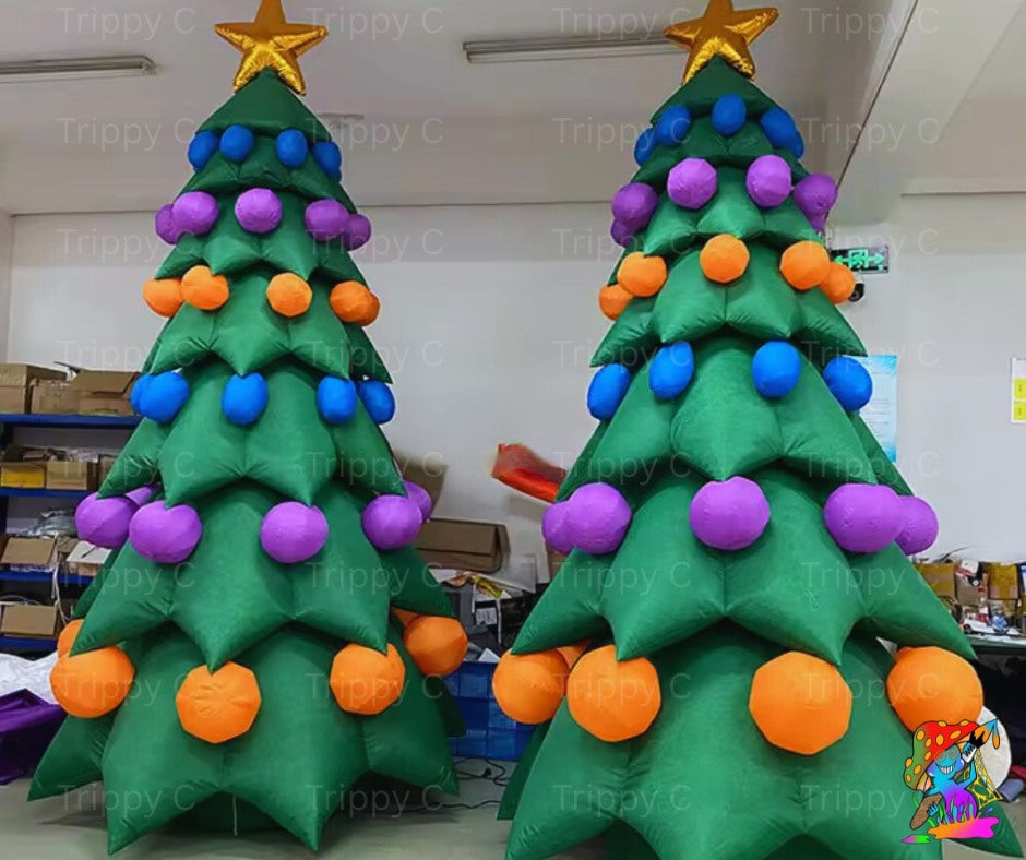 Giant LED Christmas tree inflatable for holiday parties