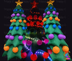 Outdoor flashing LED Christmas tree inflatable decor