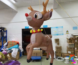 1.9m hanging reindeer Christmas prop for events