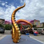 Oversized inflatable golden tentacles for New Year’s Eve décor, concerts and experiential events

