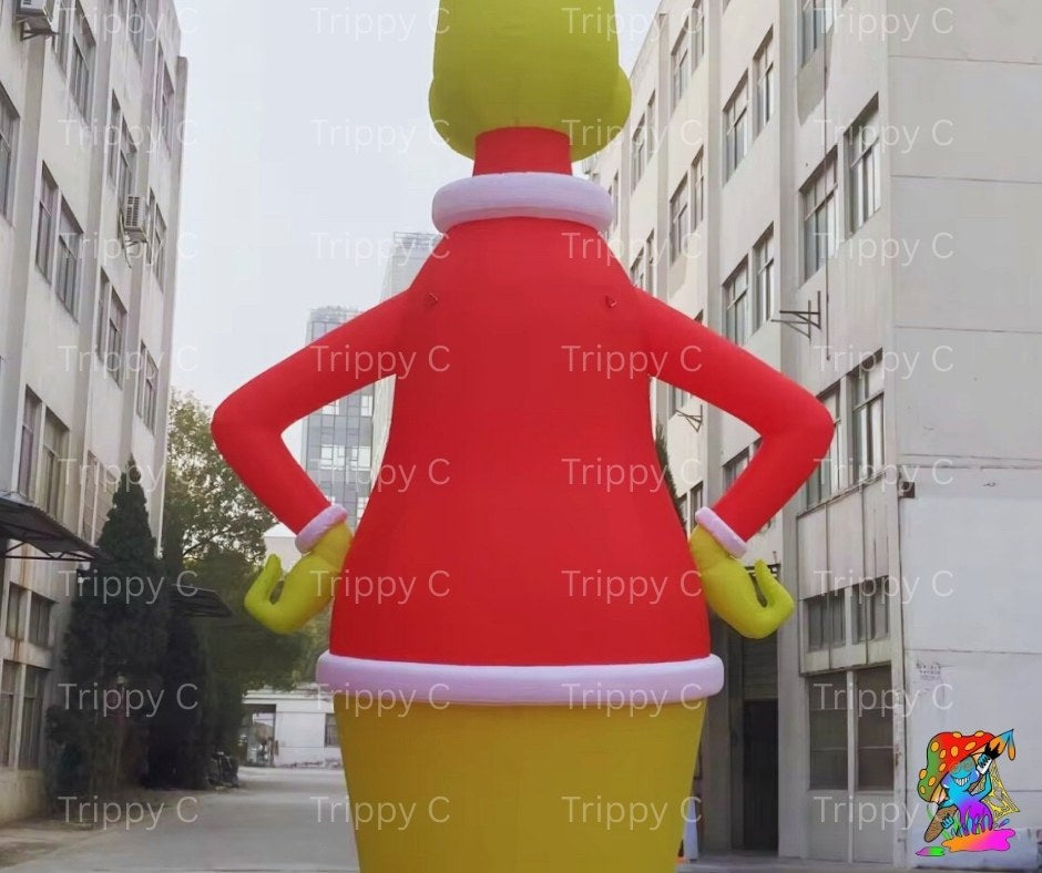 Giant inflatable Grinch party decoration 3m 6m