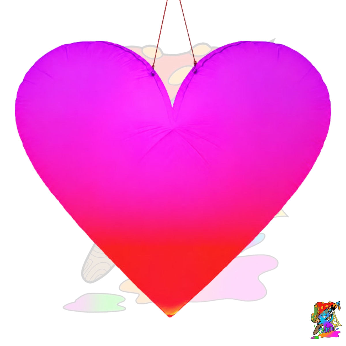 giant hanging LED love hear ceiling decorations