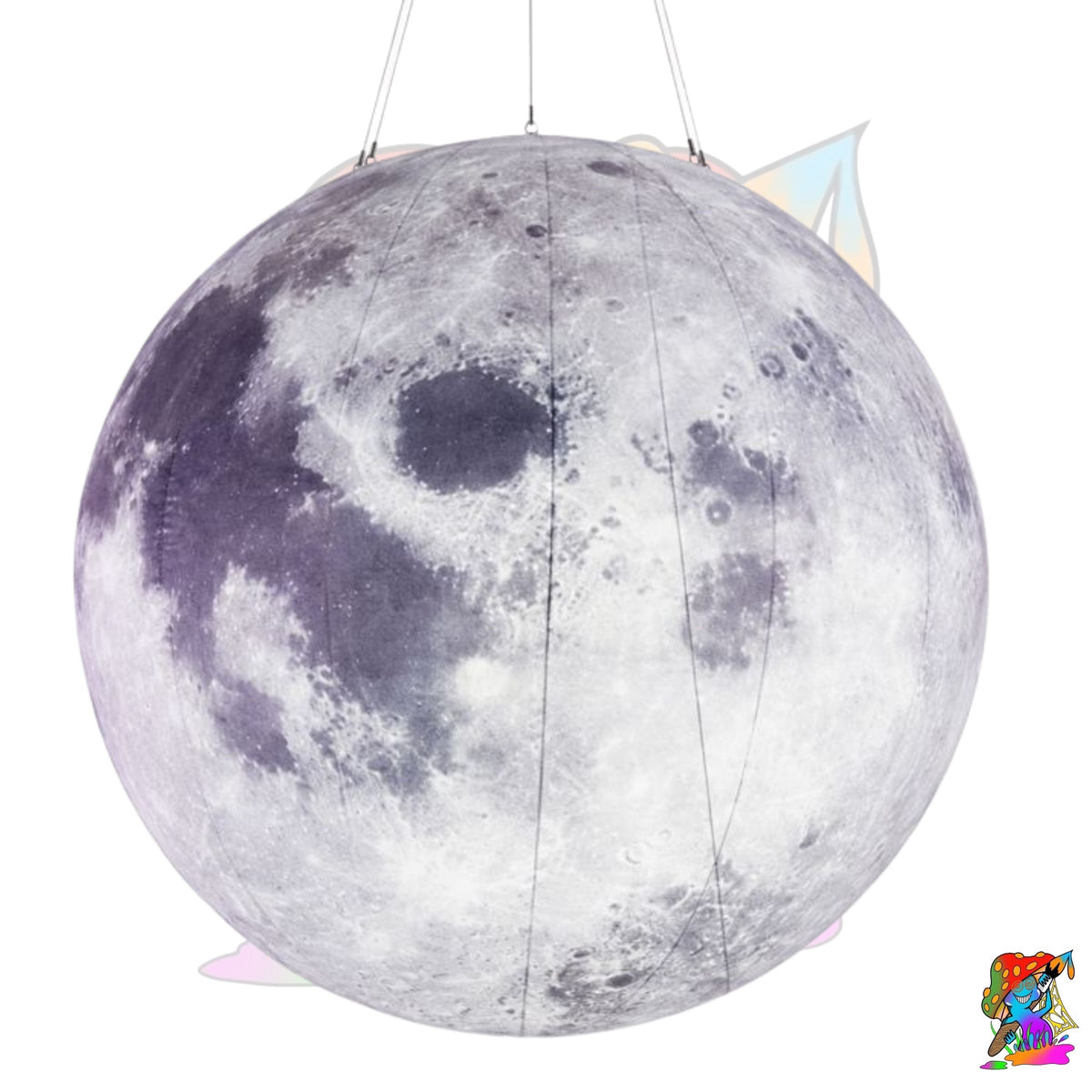 inflatable hanging moon for space themed events