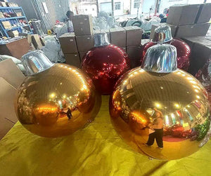 Pack of 6, 2m size Christmas inflatable baubles| Indoor and outdoor immersive event props