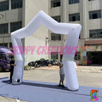 LED inflatable star-shaped event prop designed for illuminated entrances and large-scale decorative displays.
