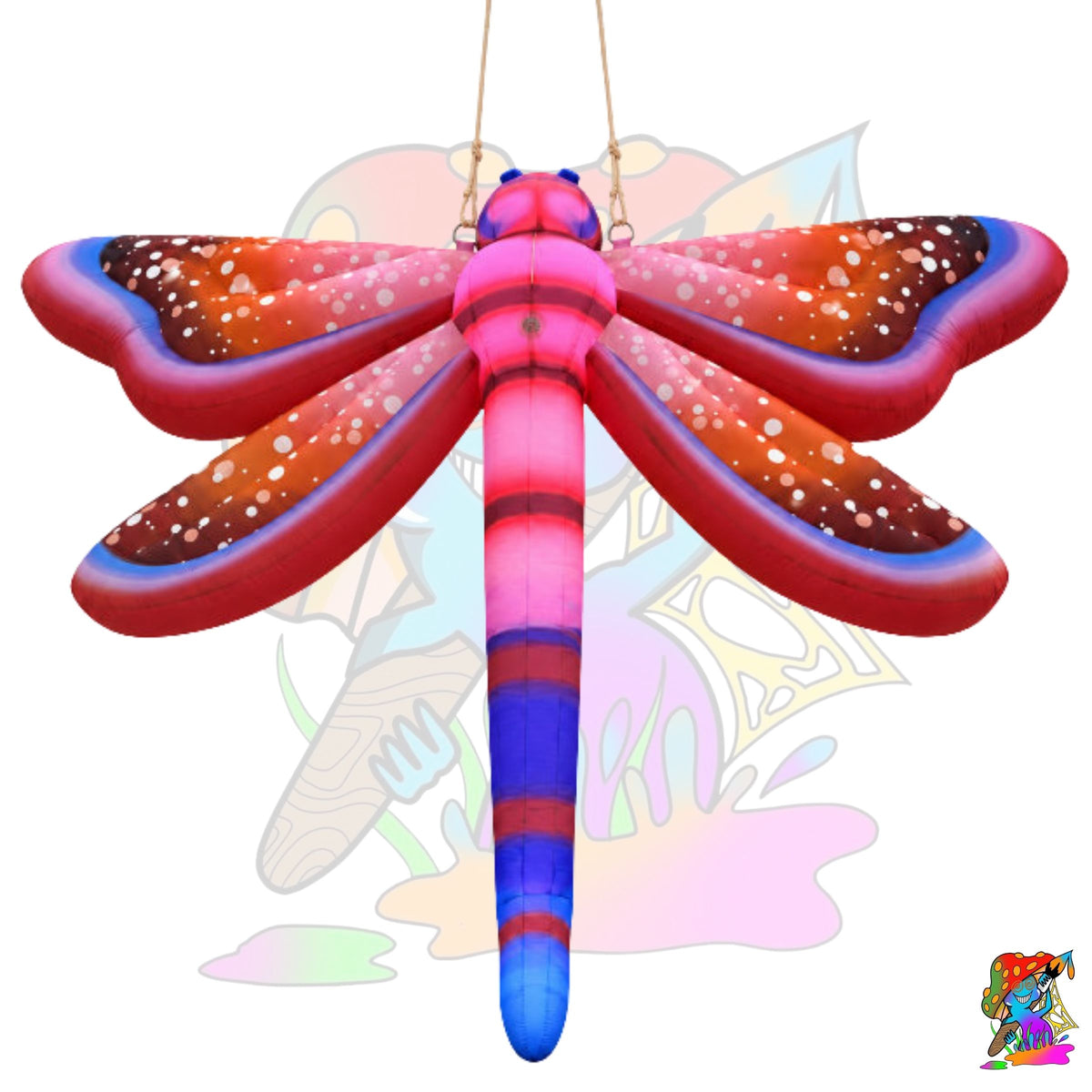 hanging LED inflatable dragonfly event decoration prop